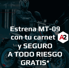 Estrena MT-09 con tu carnet A2 y seguro a todo riesgo GRATIS Ahora SOLO desde 99€ al mes! En Anoia Motos